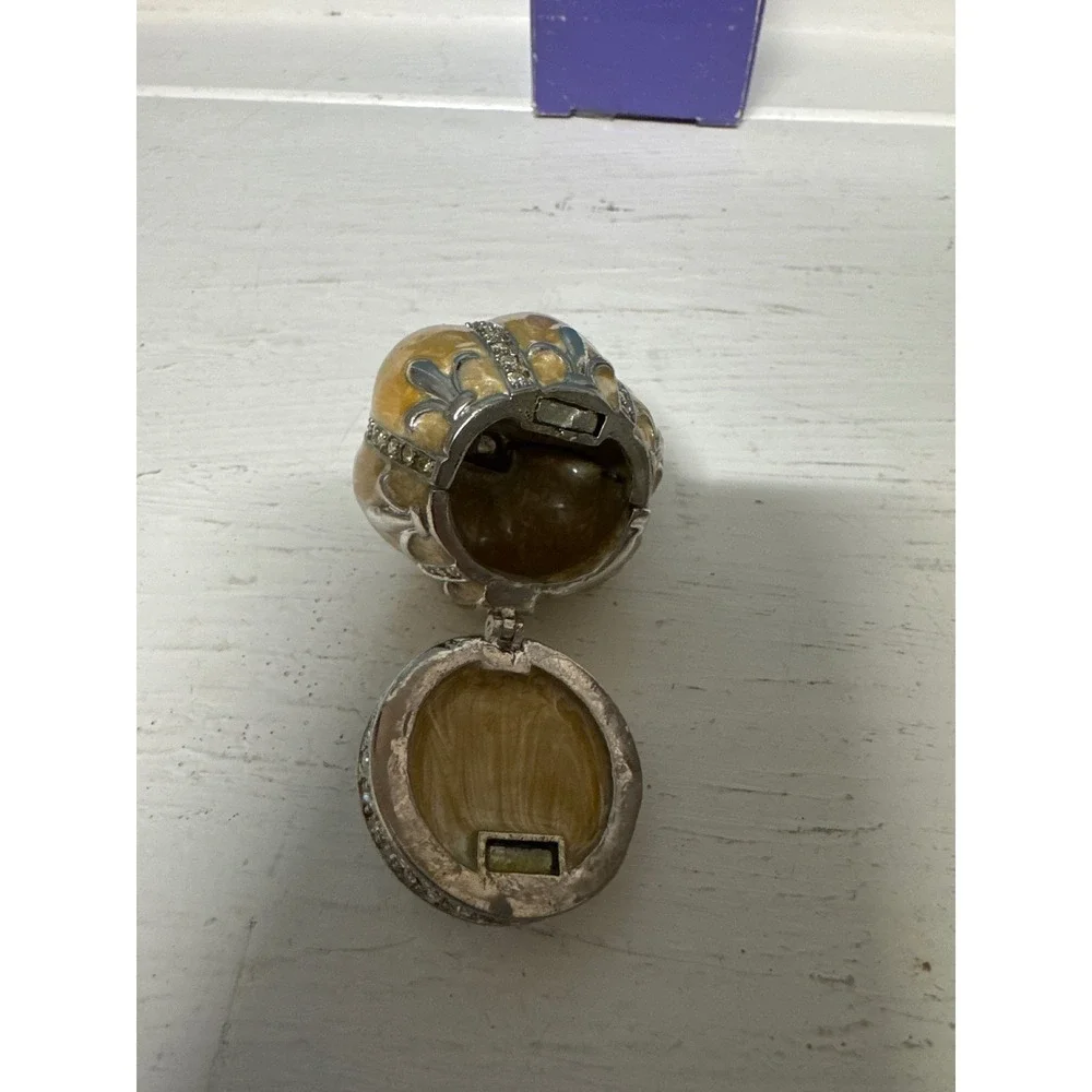 Crown Trinket Box Small Jewelry Holder Decorative‎ Keepsake Organizer